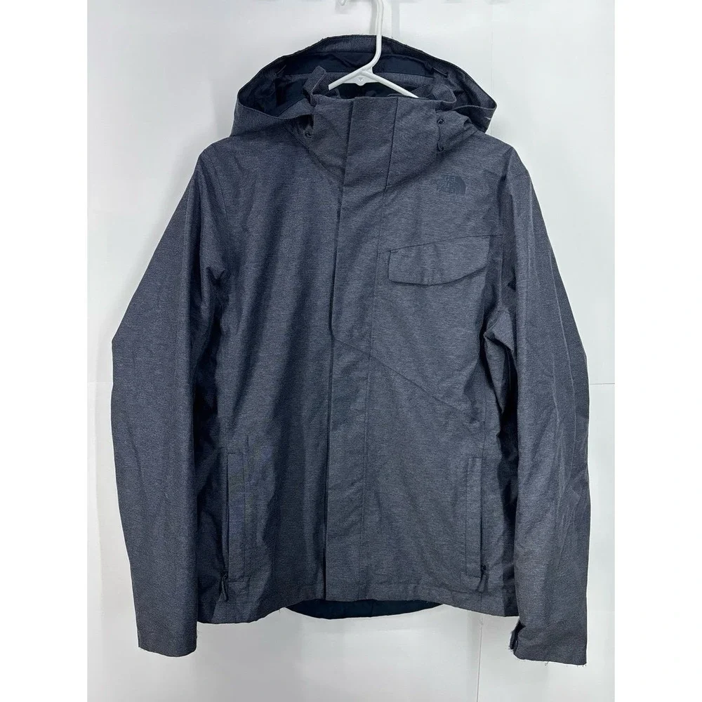 The North Face Helata Triclimate Blue/Gray Winter Jacket (women's large) - Picture 2 of 9